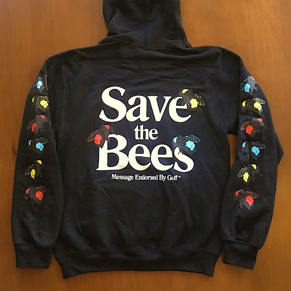 Golf Wang Other - Tyler The Creator SAVE THE BEES Golf Wang Flowerboy hoodie Black Unisex Small